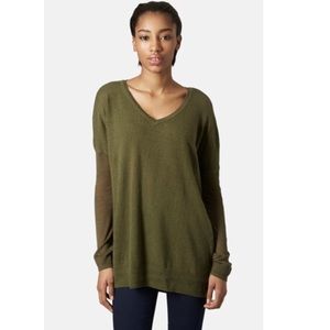 Topshop V Neck Oversized Sweater